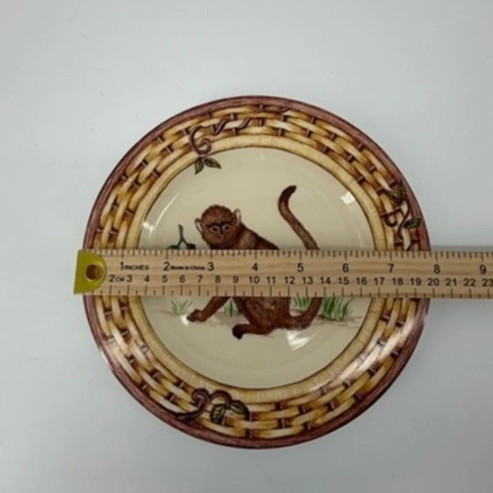 American Atelier at Home Monkey 5029‎ Porcelain Salad Plate 8